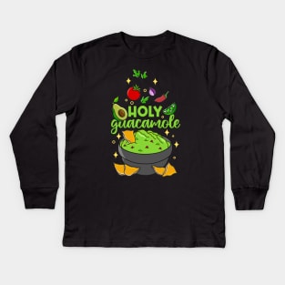 Holy Guacamole Kids Long Sleeve T-Shirt